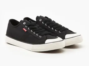 levis hernandez lace sneaker trainers in regular black