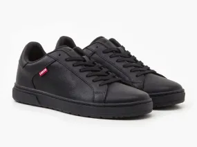 levis piper lace sneaker trainers in full black