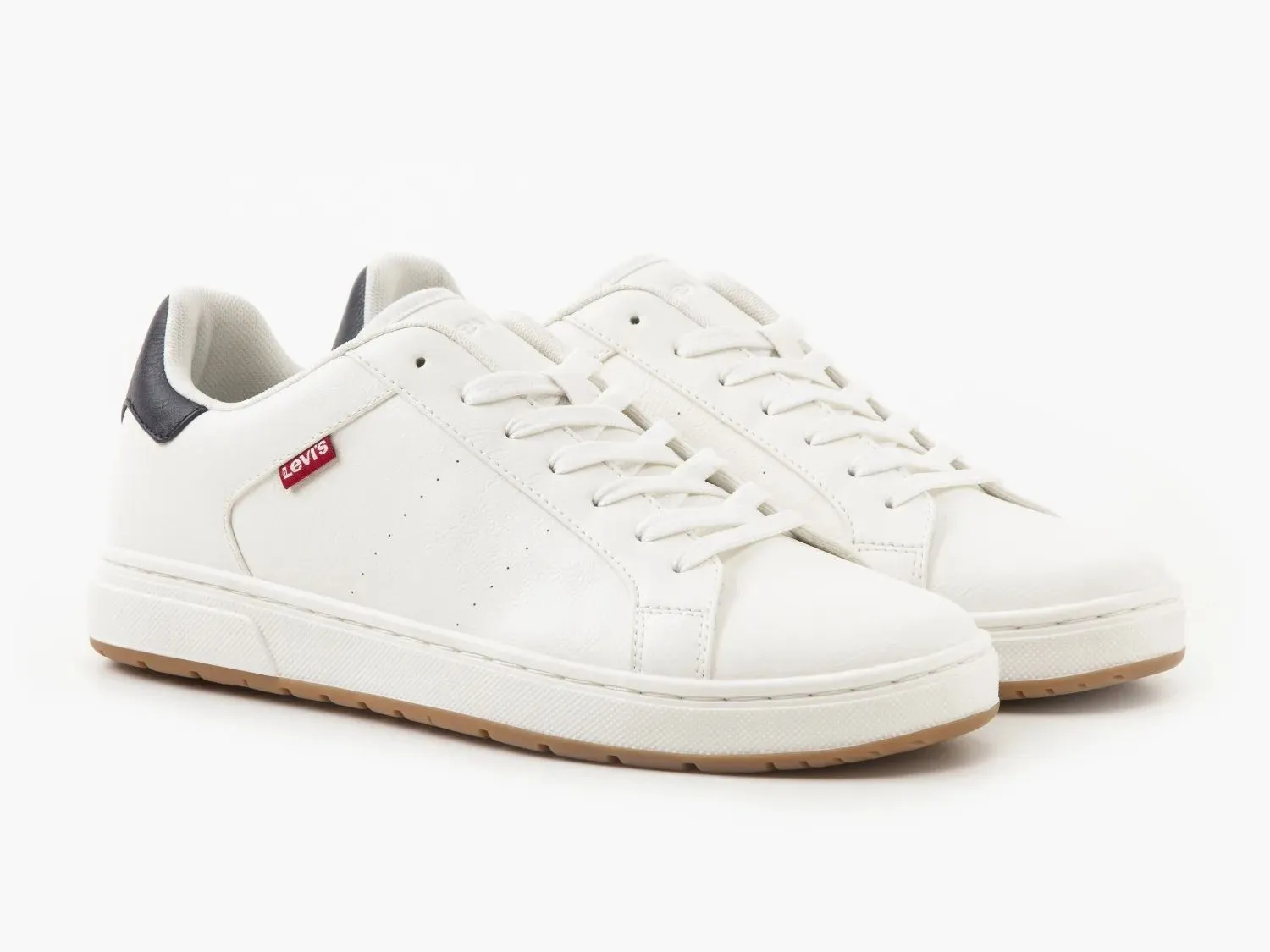 levis piper lace sneaker trainers in full regular white