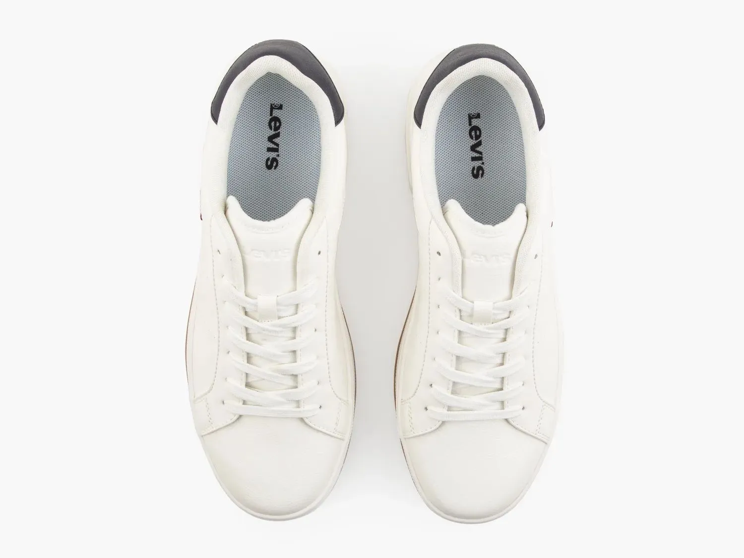 levis piper lace sneaker trainers in full regular white