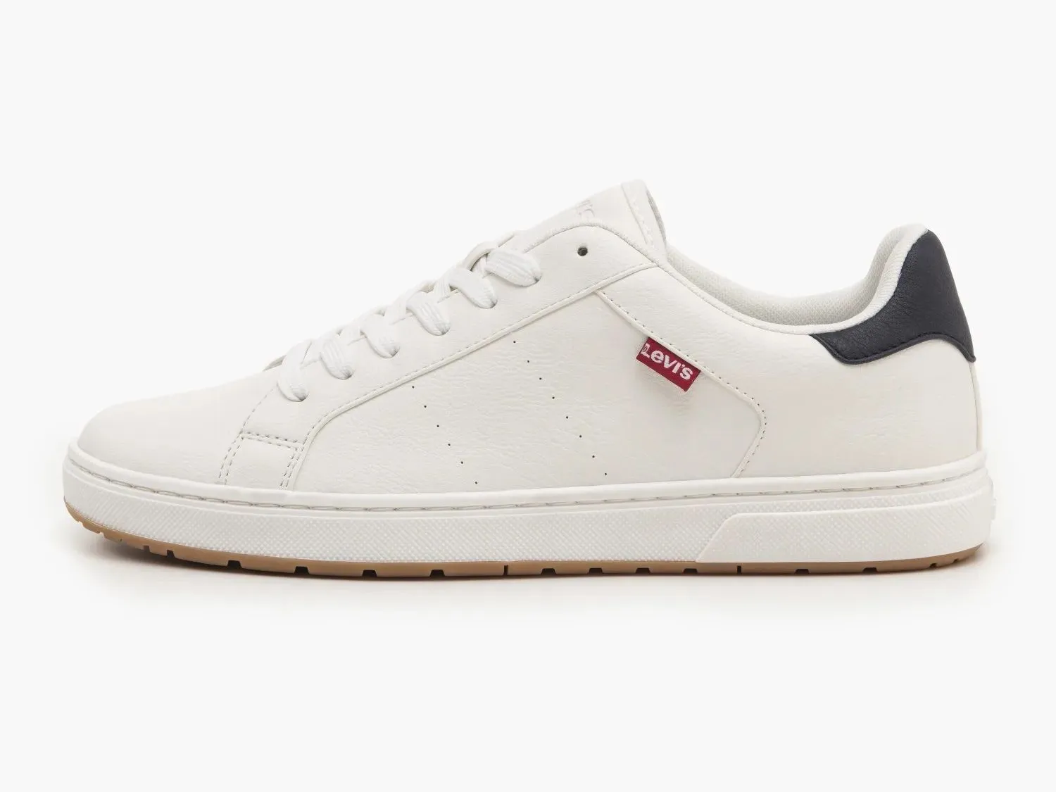 levis piper lace sneaker trainers in full regular white