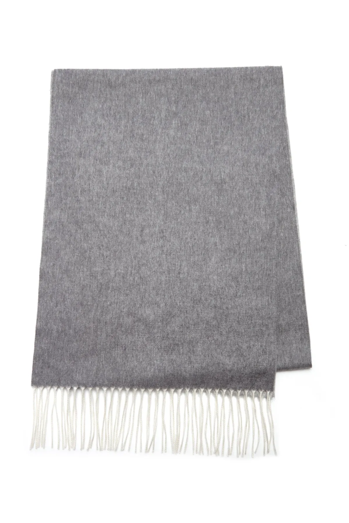 Light Grey Melange Silk Cashmere Blaine Scarf