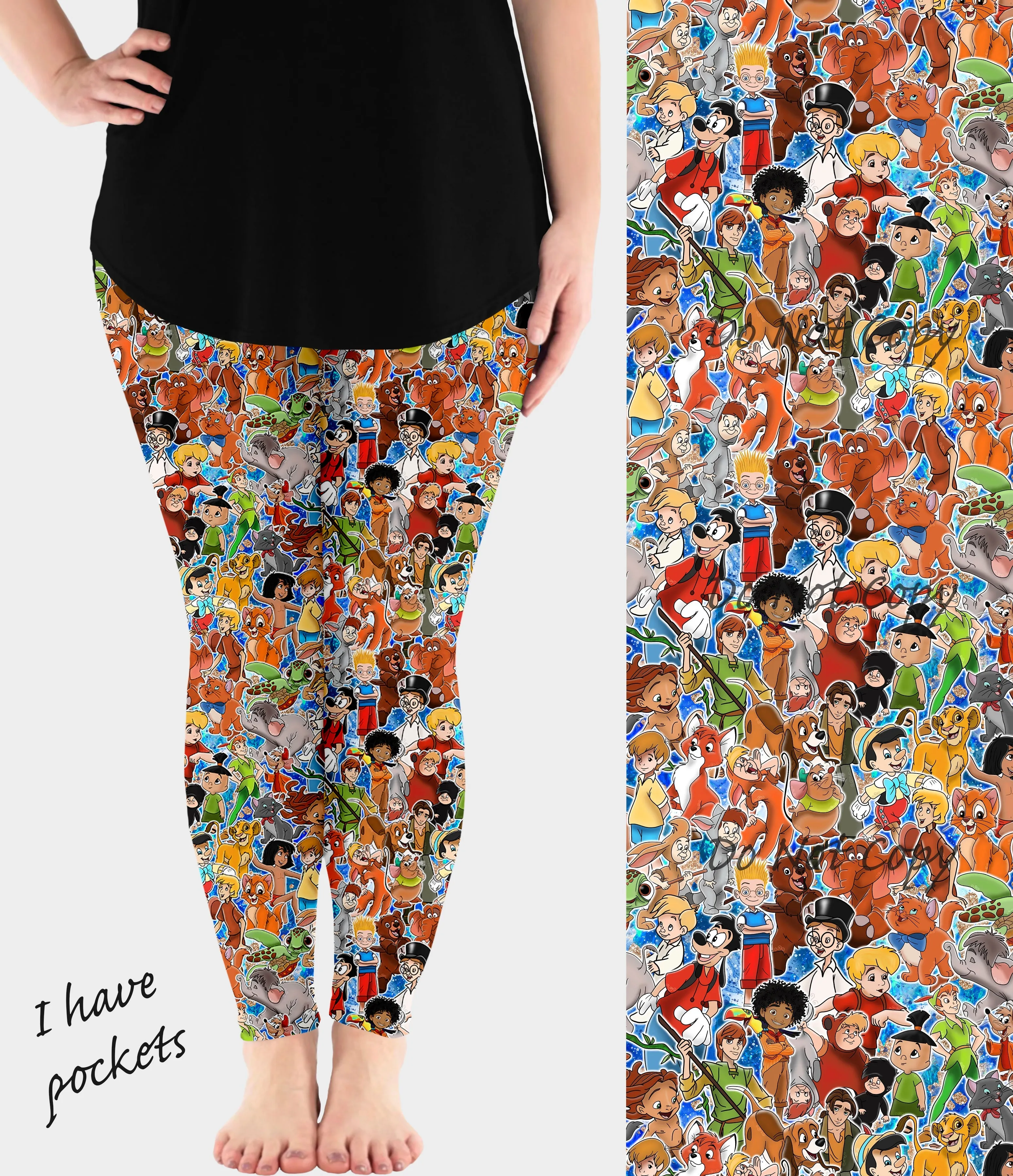 Little Men Leggings with Pockets