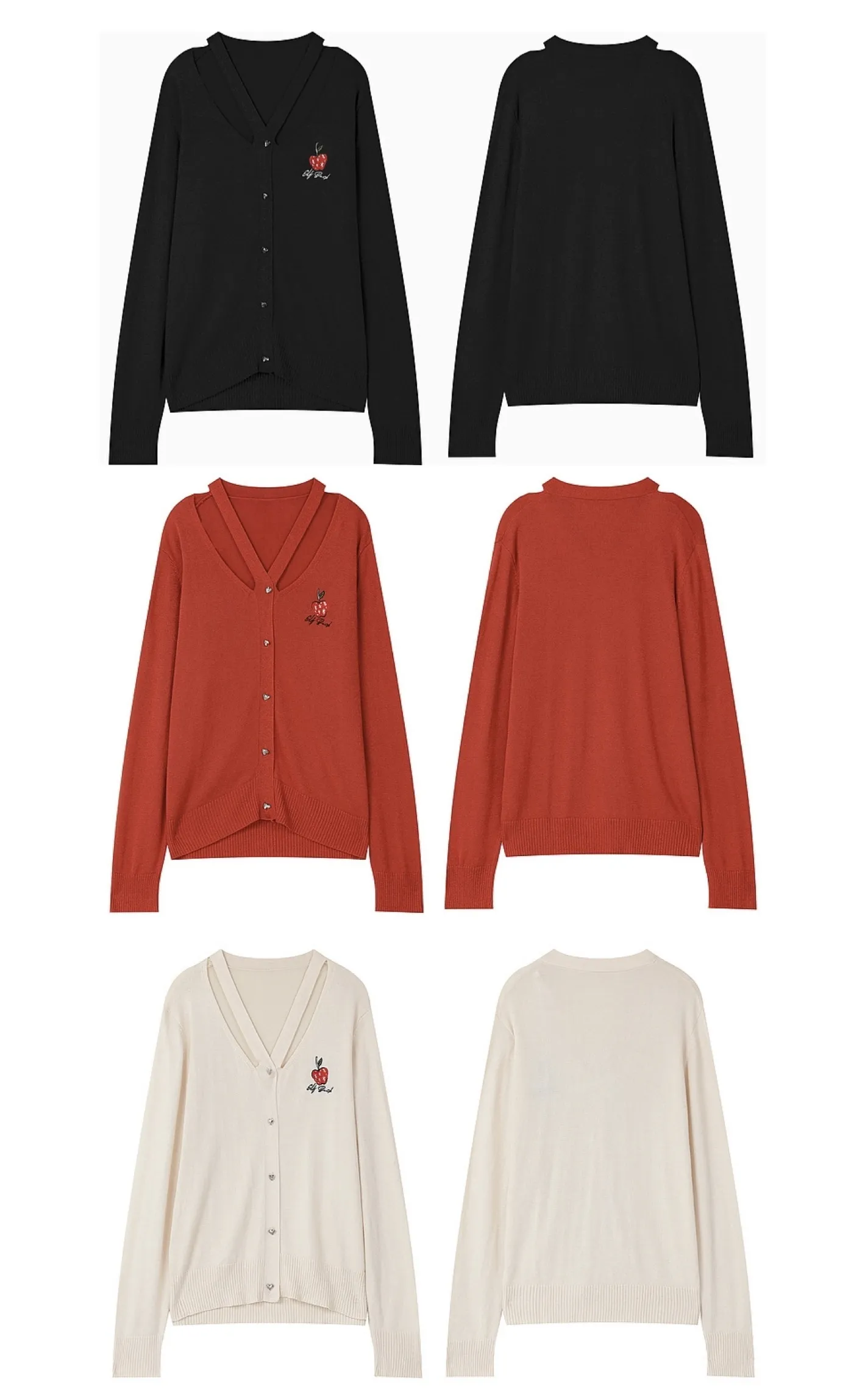 Long Sleeve Plain Cardigans | Casual Office Style