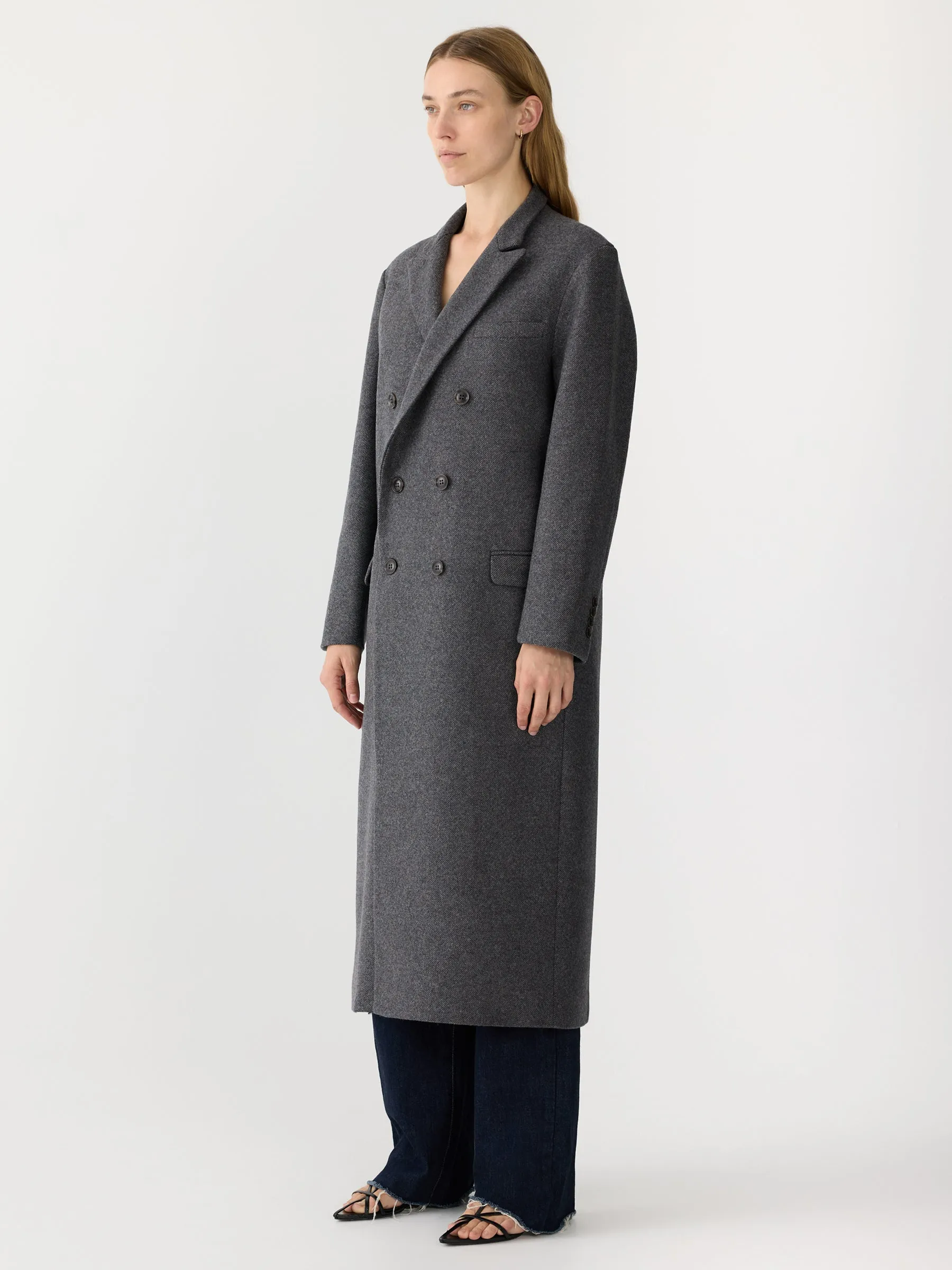 longerline wool coat