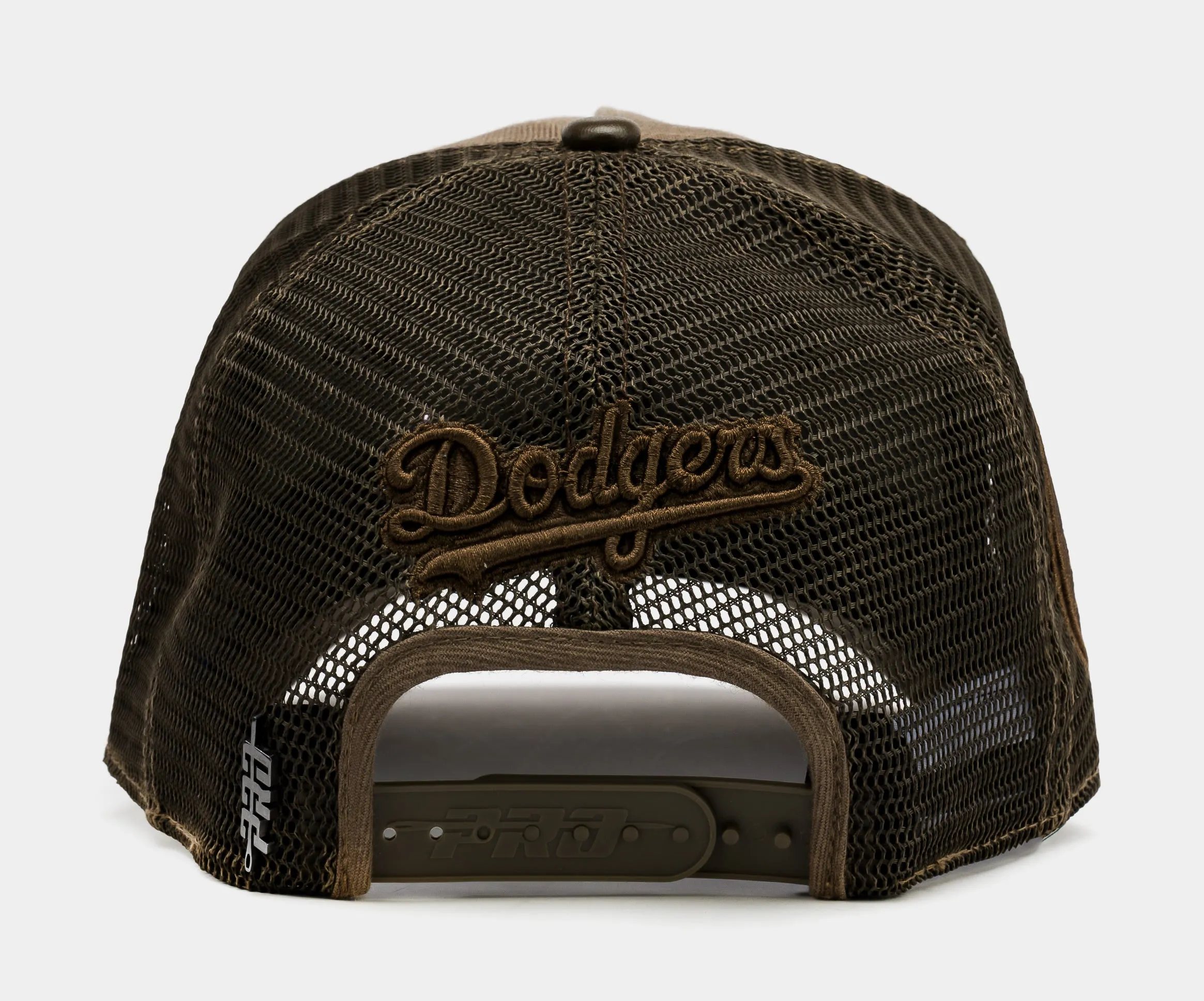 Los Angeles Dodgers Men's Brown Trucker Snapback Hat