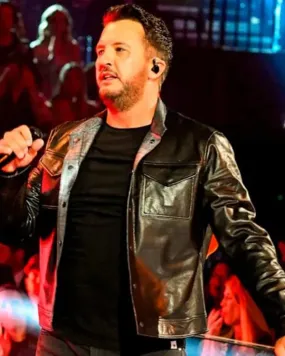 Luke Bryan Jacket American Idol 2024 Leather Jacket