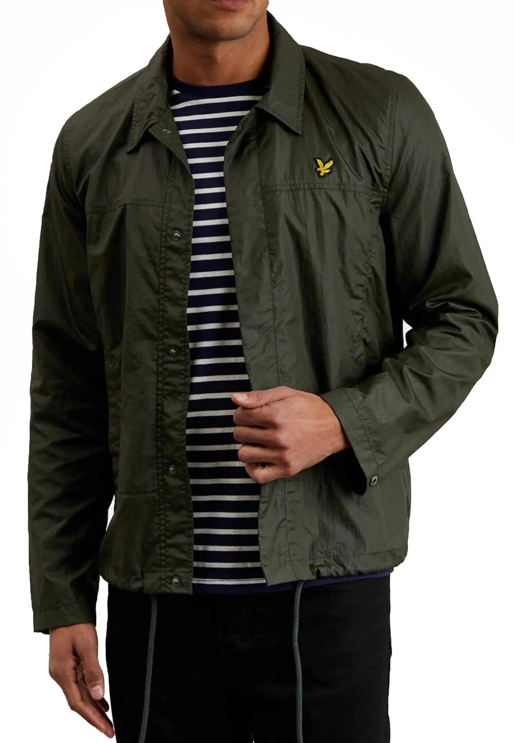 Lyle & Scott Dark Sage Coach Zip Through Jacket