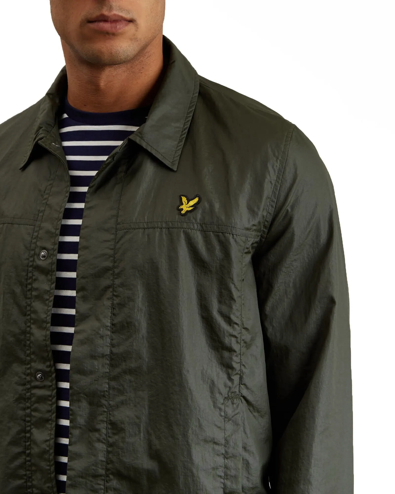 Lyle & Scott Dark Sage Coach Zip Through Jacket