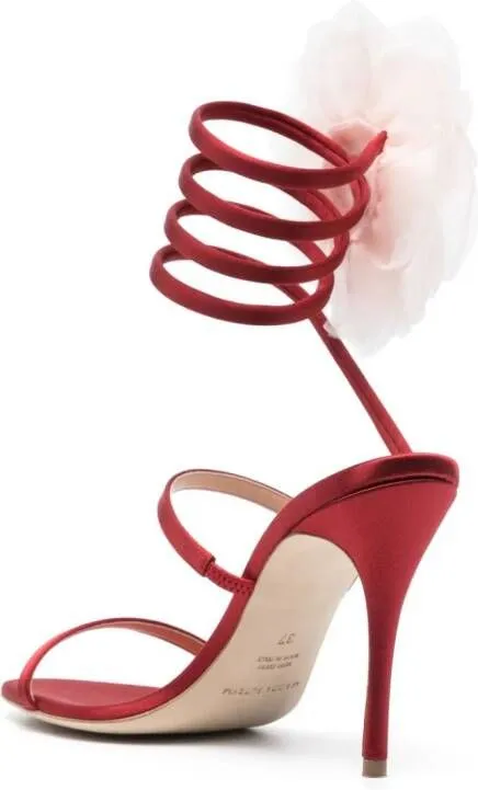 Magda Butrym Red Floral Sandals