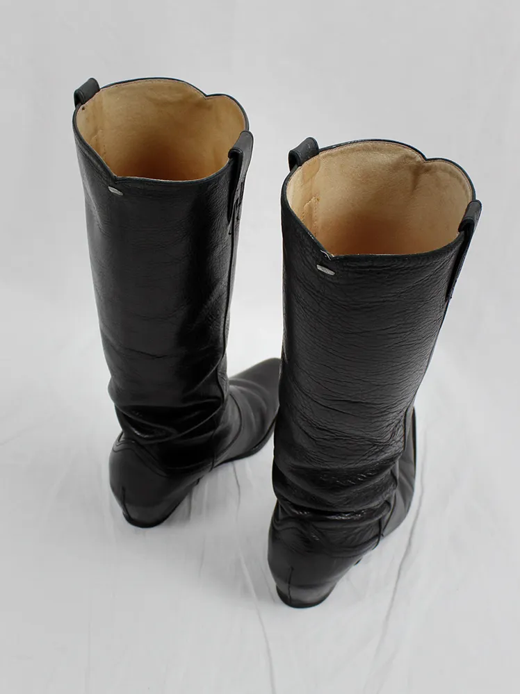 Maison Martin Margiela heelless cowboy boots with hidden wedge - Size 36 - Spring 2000.