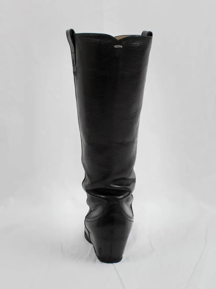 Maison Martin Margiela heelless cowboy boots with hidden wedge - Size 36 - Spring 2000.