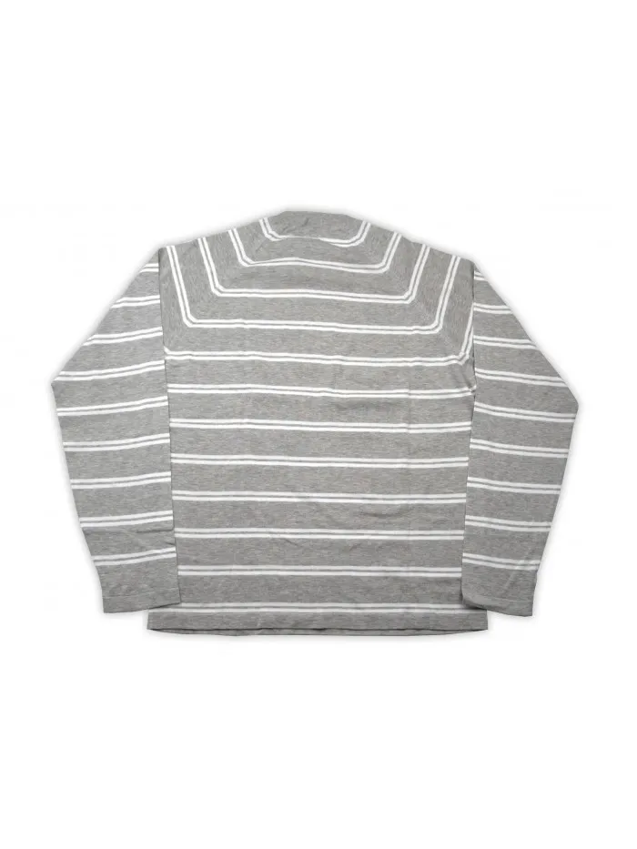 Malo Horizontal Lines Gray White Sweater PE2800E006EA38607 10801