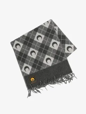 MARINE SERRE Moon Argyle Scarf - Unisex Knit