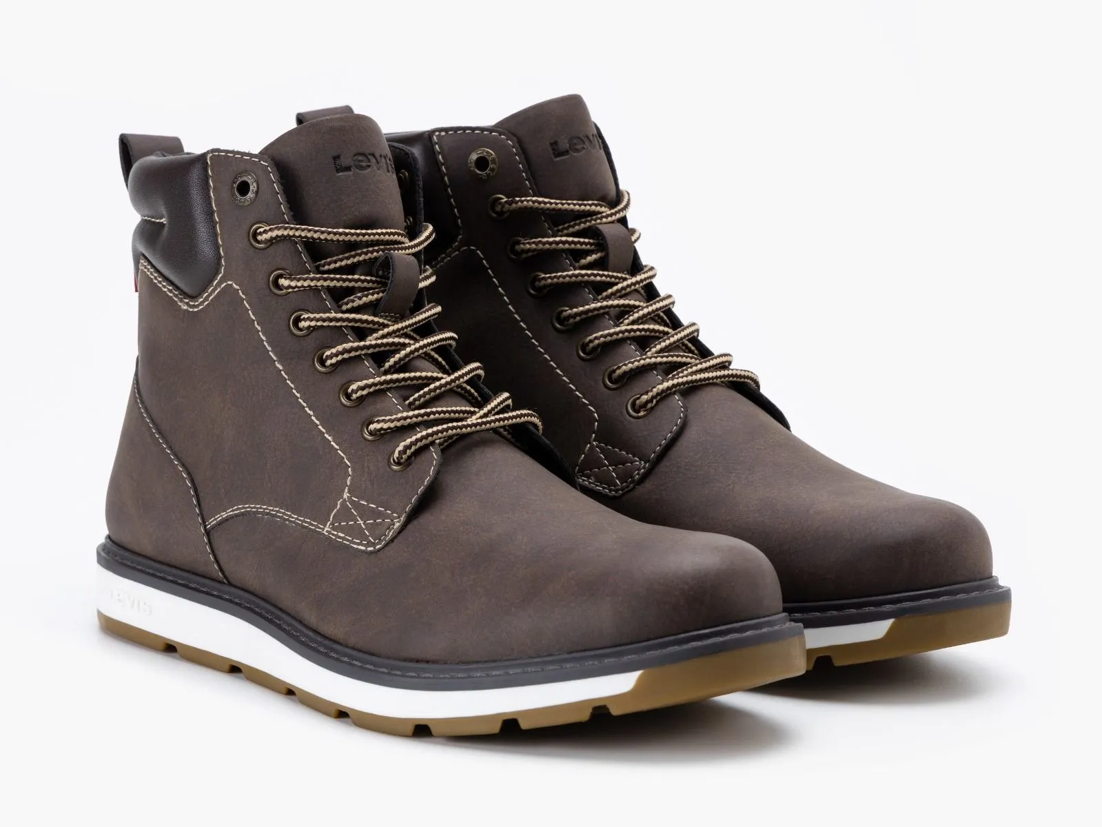 Marshall Lace Up Boots Dark Brown