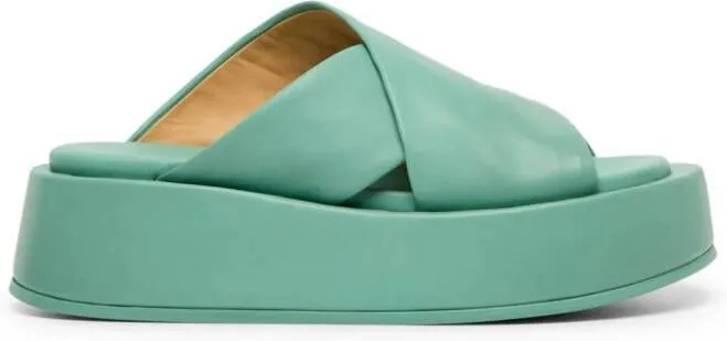 Marsèll Green Platform Sandals