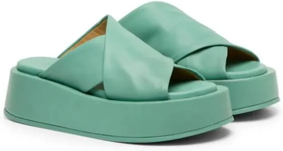 Marsèll Green Platform Sandals