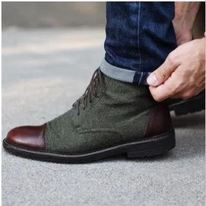 Men's Boots in New Basic Style with Custom Color Matching for Foreign Trade