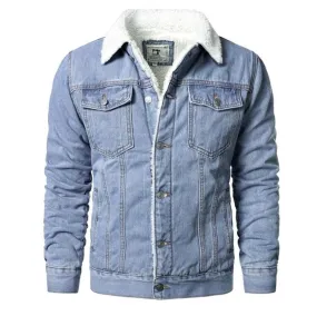 Men's Casual Denim Coats with Wool Liner - Stylish Winter Jackets