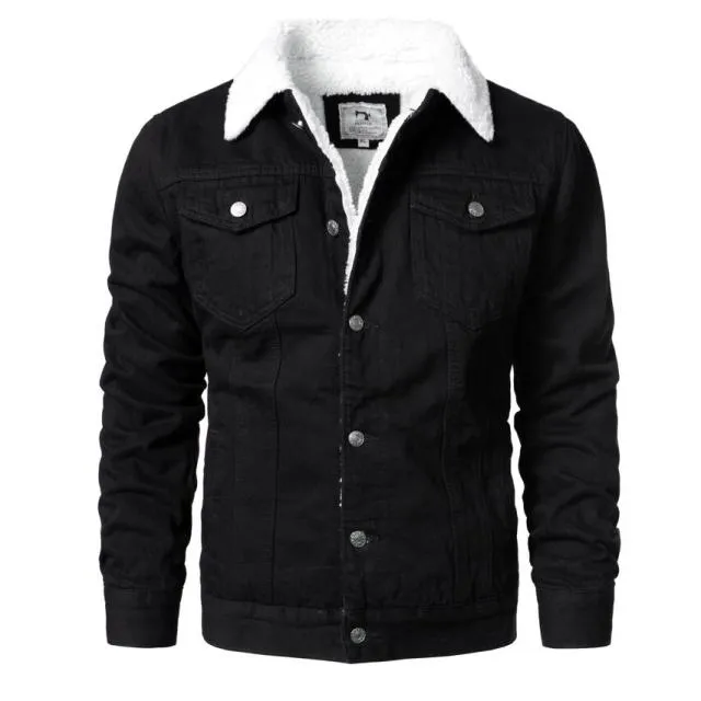 Men's Casual Denim Coats with Wool Liner - Stylish Winter Jackets