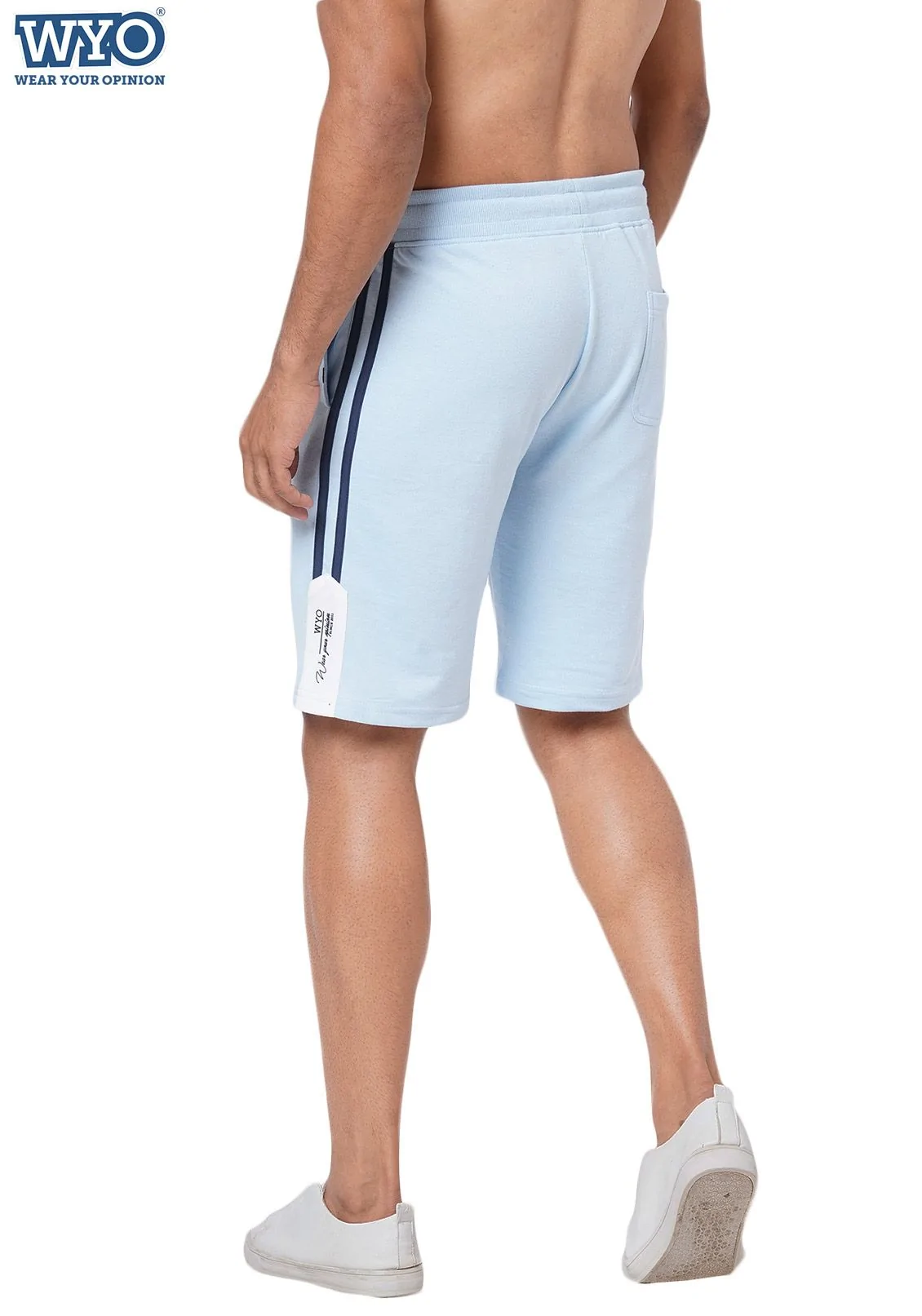 Mens CB Shorts SkyBlue White