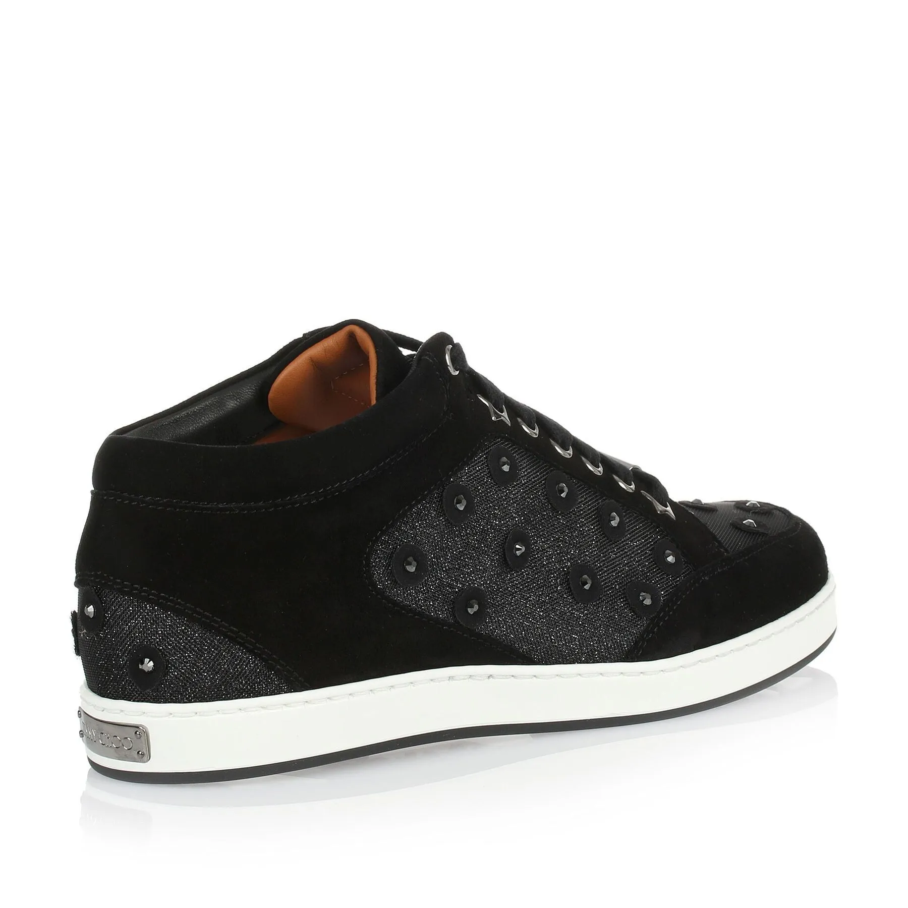 Miami Black Glitter Sneaker by Jimmy Choo