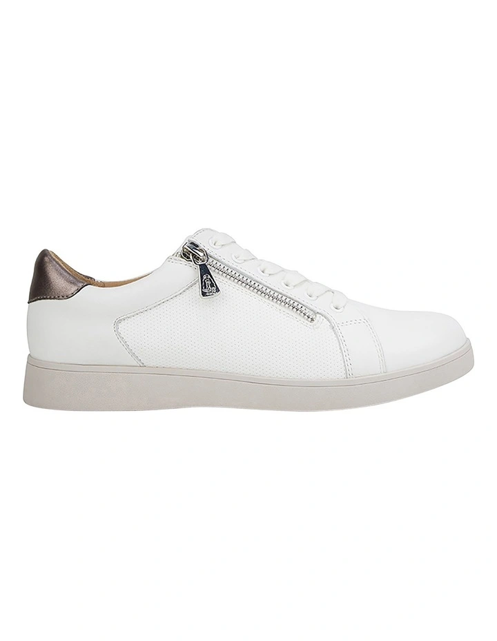 White Zip Up Sneaker Mimosa