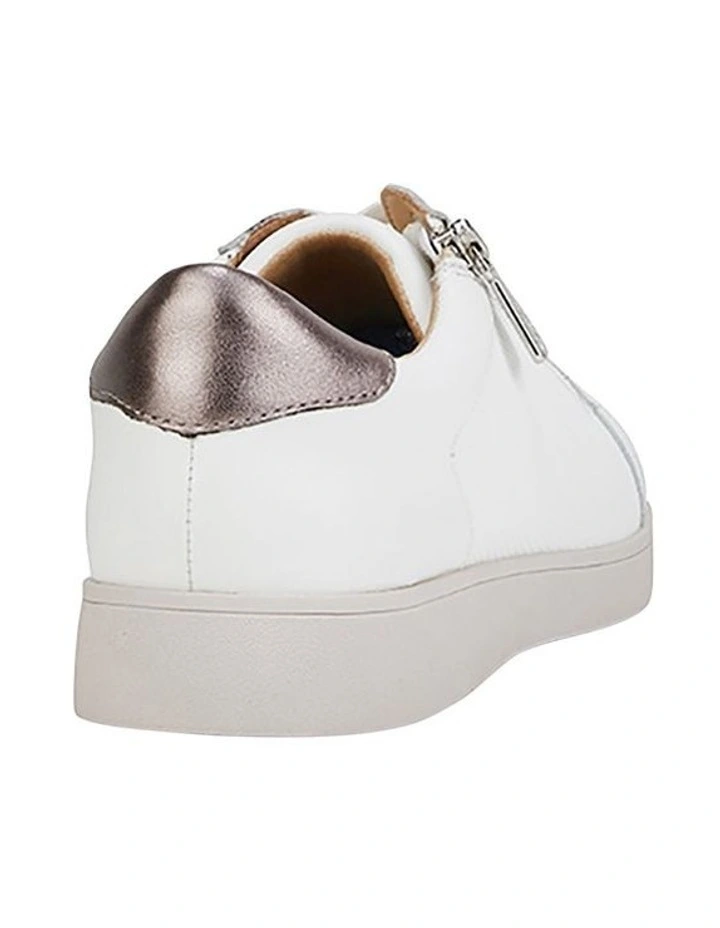 White Zip Up Sneaker Mimosa