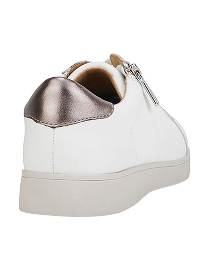 White Zip Up Sneaker Mimosa