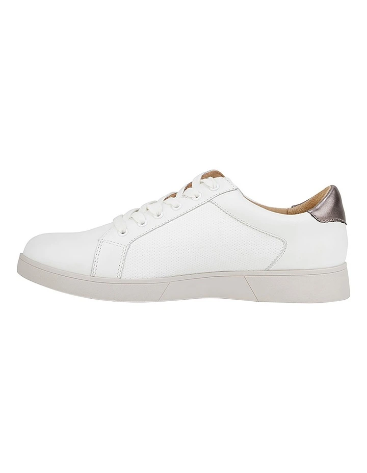 White Zip Up Sneaker Mimosa