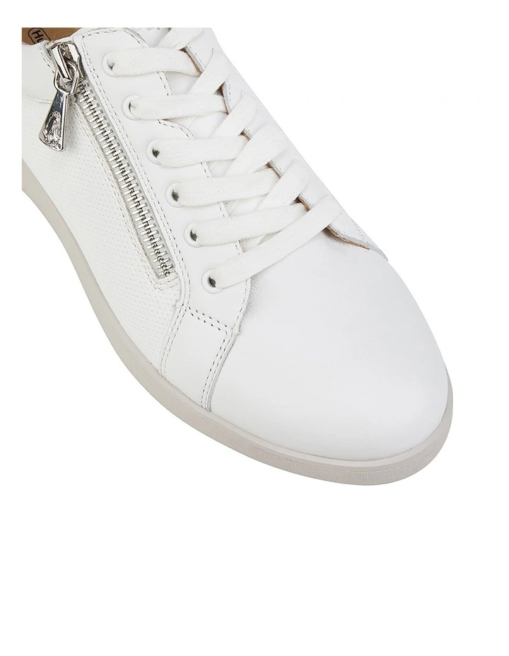 White Zip Up Sneaker Mimosa