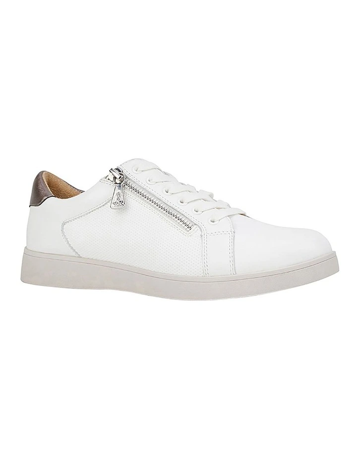 White Zip Up Sneaker Mimosa