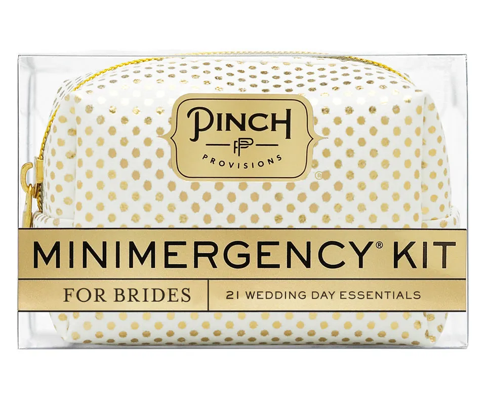 Mini Emergency Bridal Kit - White/Gold Dot