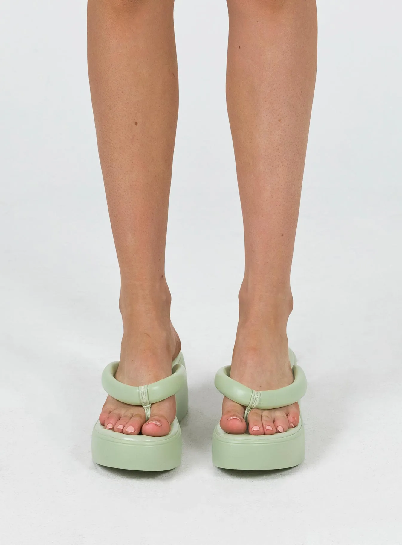 Mint Platform Sandals for Daylight