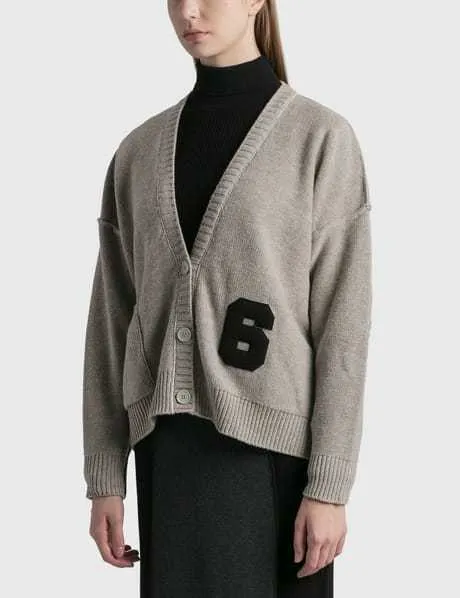 MM6 Maison Margiela Cardigans - Casual Style Wool Long Sleeves Medium Logo