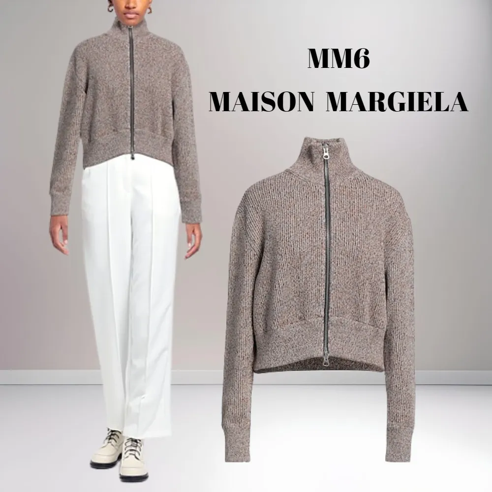 MM6 Maison Margiela Casual Wool Long Sleeves Cotton Elegant Style.