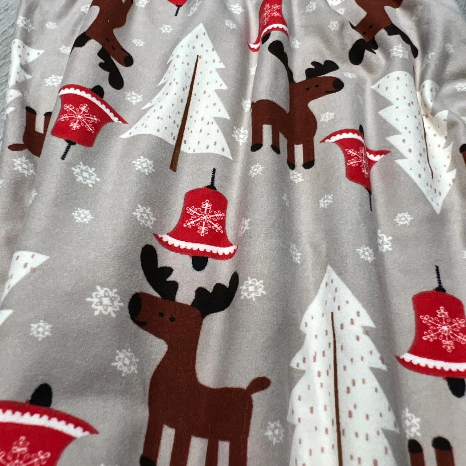 Mocha Reindeer Print Christmas Soft Leggings