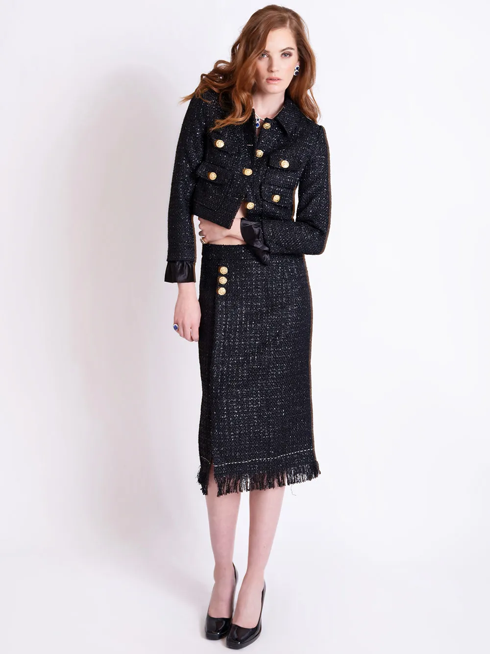 MORENNE Tweed Suit Set