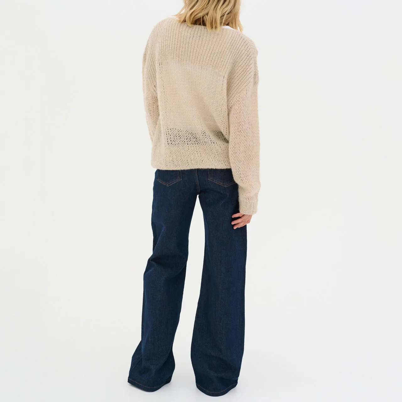 Essential Wardrobe Online Exclusive Lingo Knit Sweater Beige