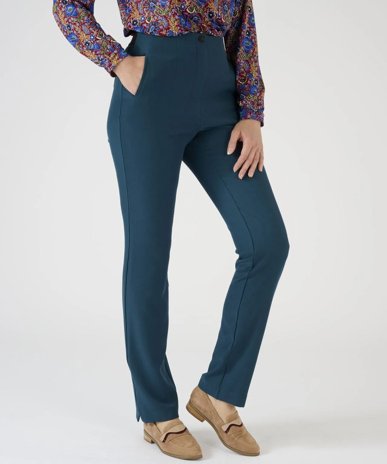 Tummy-Control Narrow Leg Pants