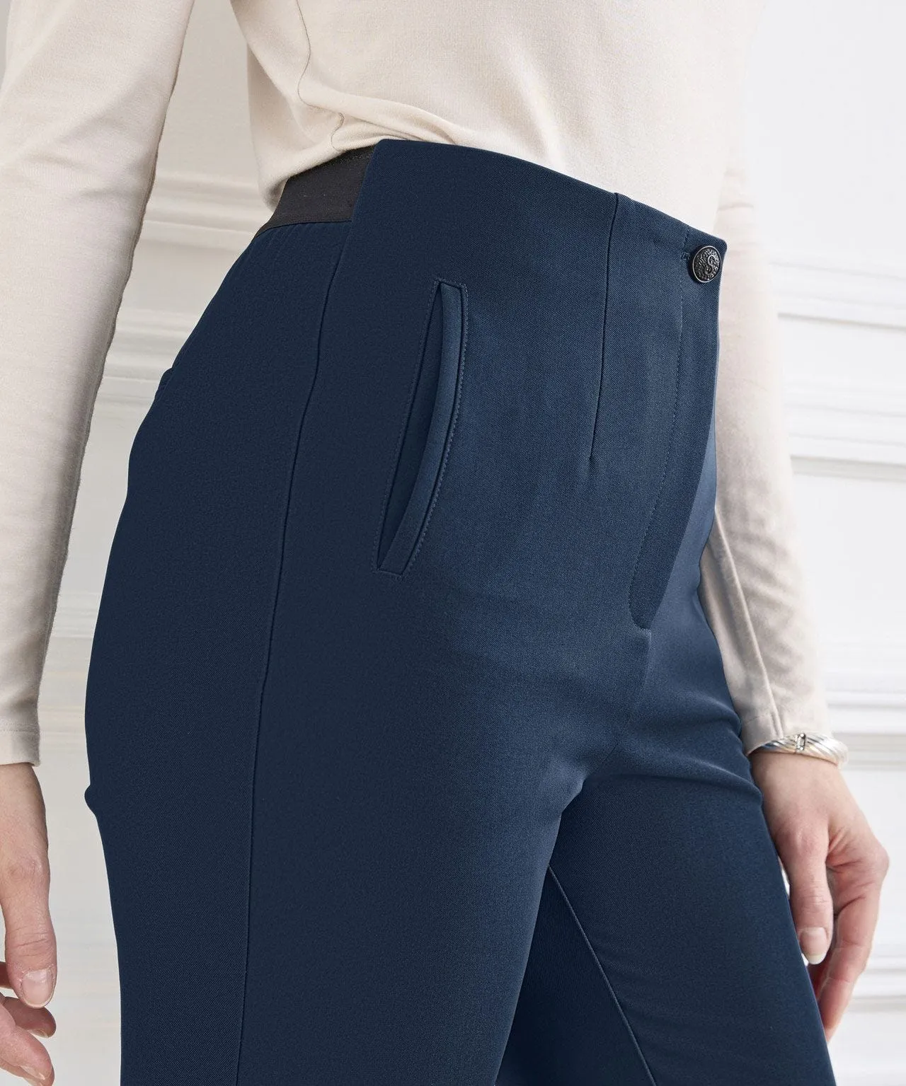 Tummy-Control Narrow Leg Pants