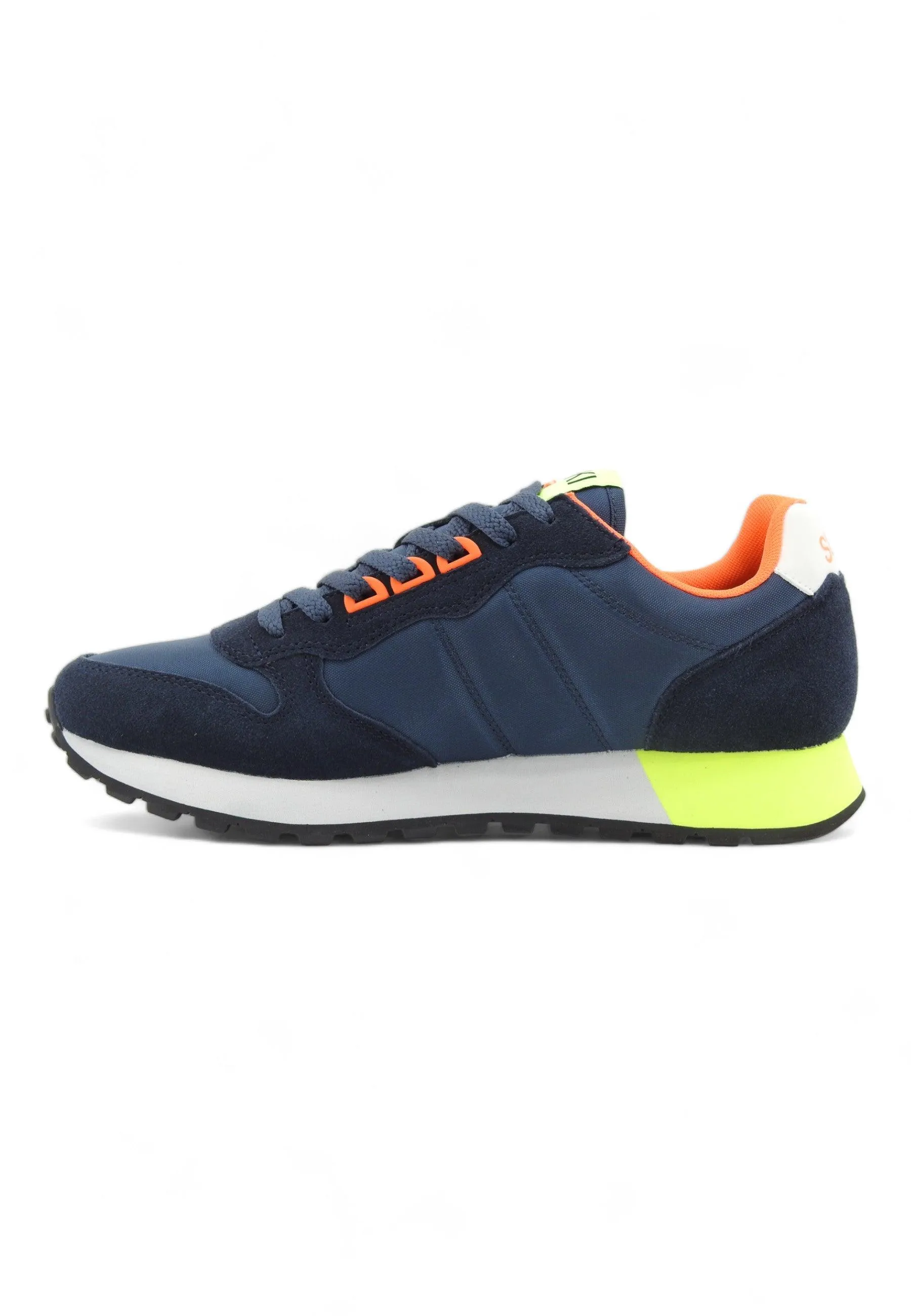 Navy Blue SUN68 Jaki Fluo Uomo Sneaker Z34113.