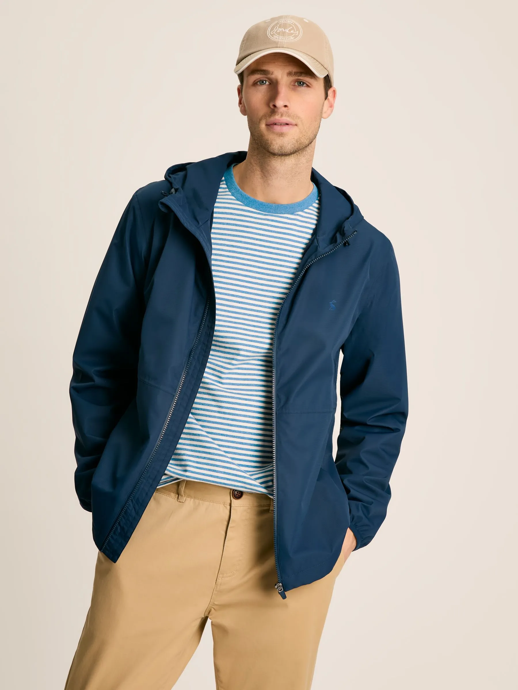 Navy Blue Water Repellent Lightweight Jacket