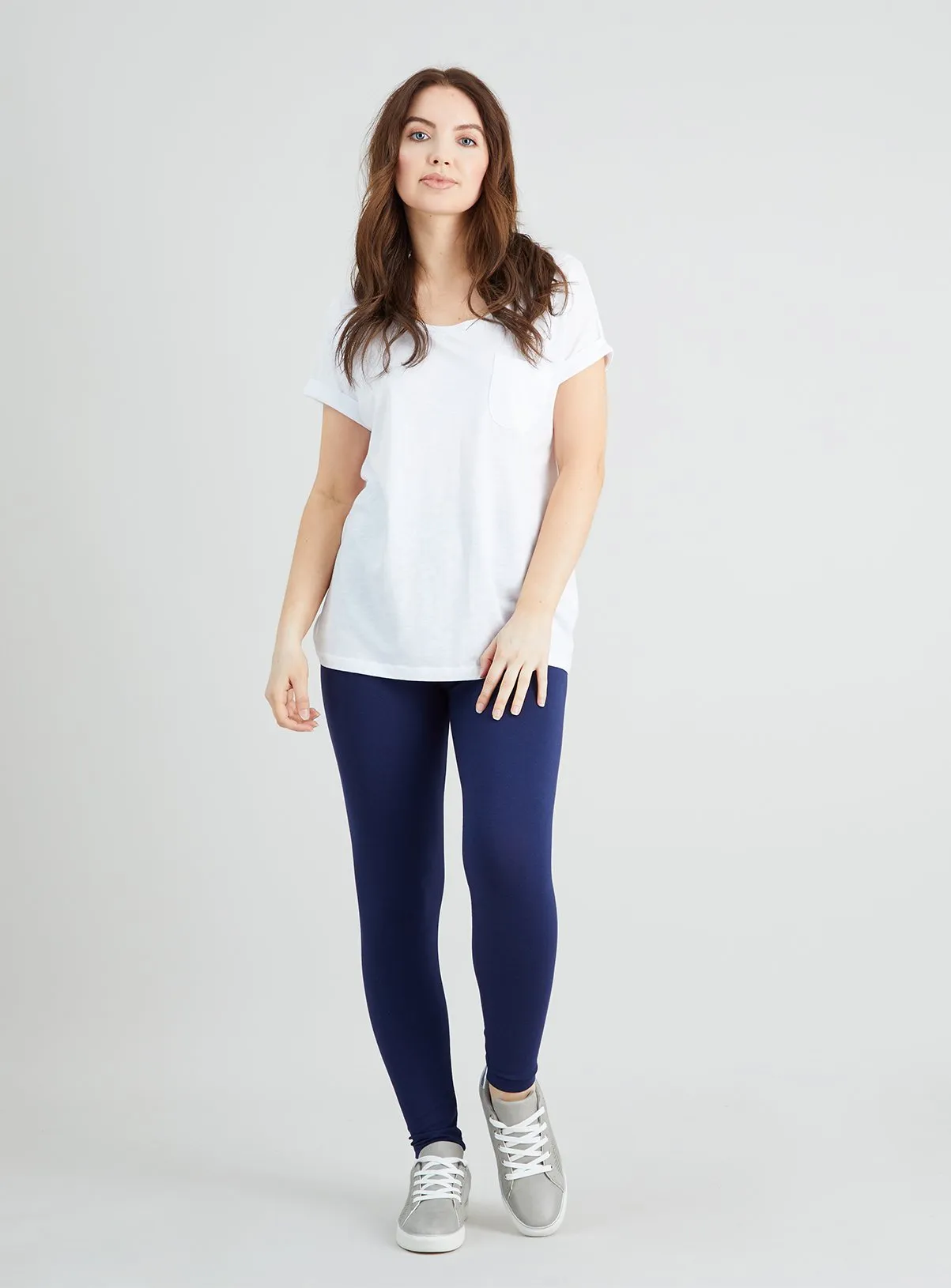 Navy Leggings | Soft Touch Leggings | Luxurious Leggings - Buy Now