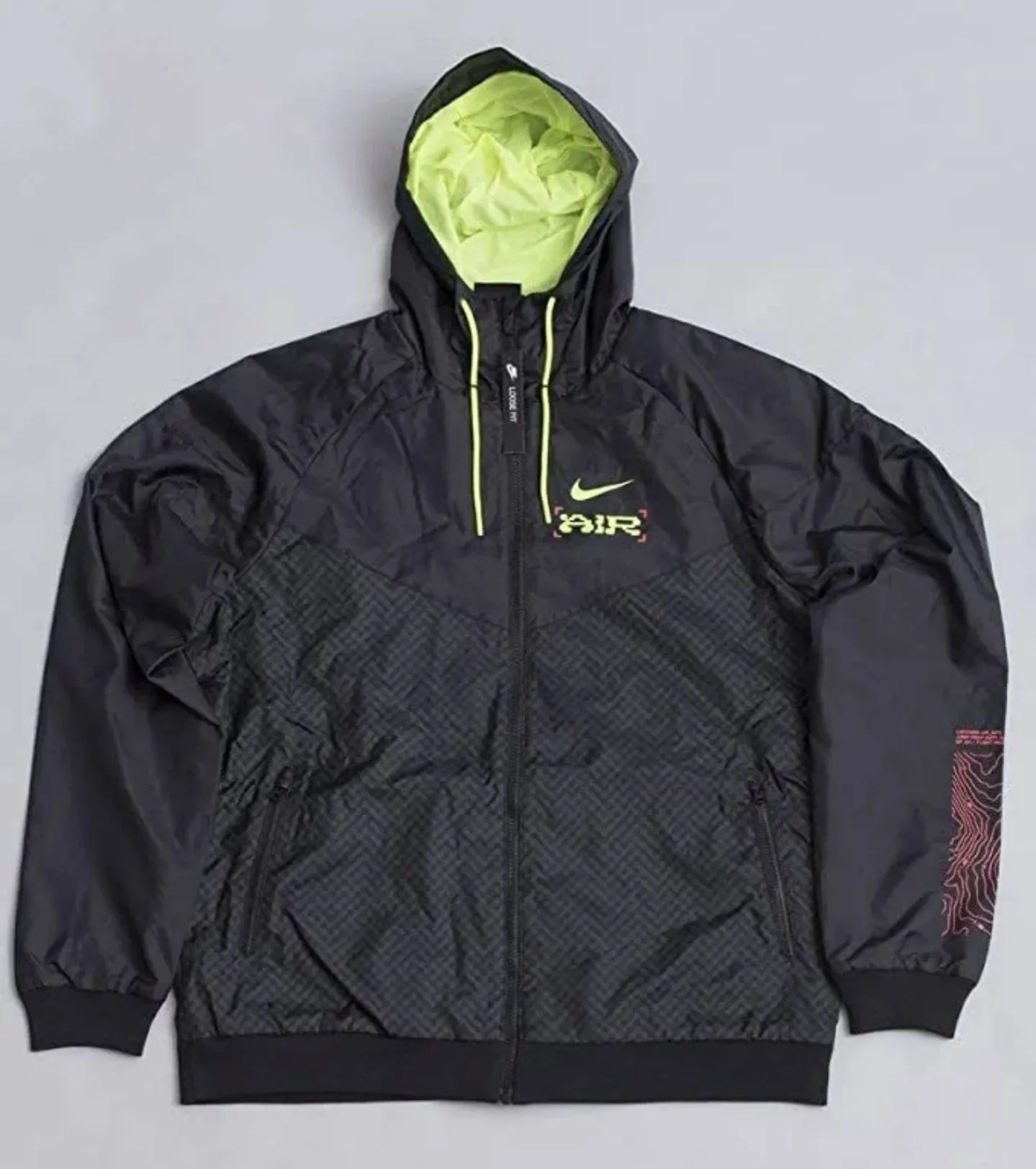 Nike Men's Catching Air Windrunner Jacket Black Volt - Shop Now