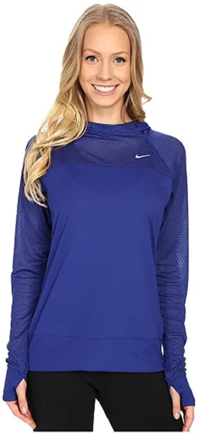 Nike Women's Blue Small Run Fast Hoody