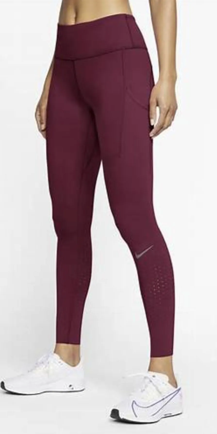 Nike Women's Plus Size Mid-Rise Running Leggings with Pockets