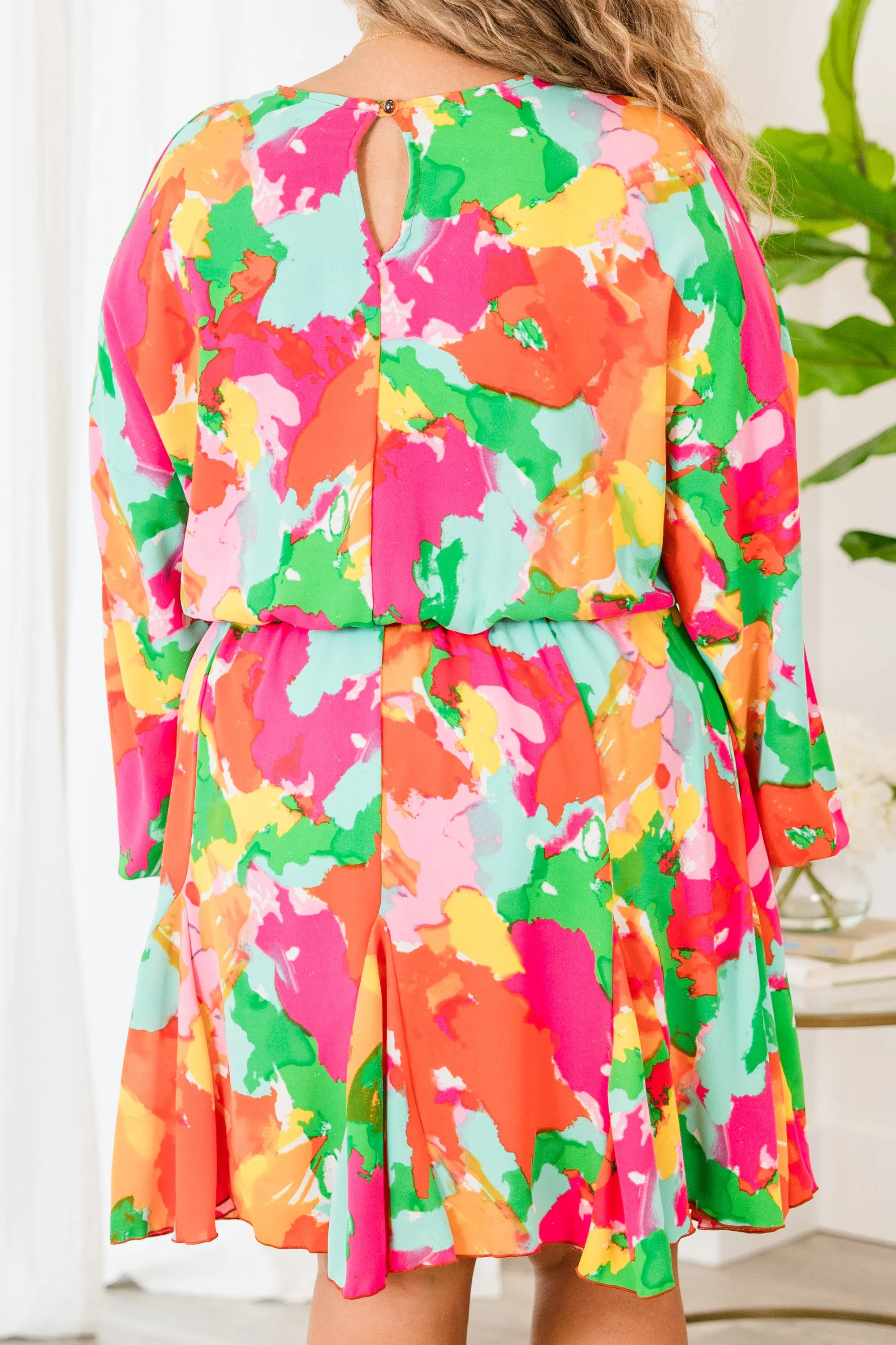 Orange Blooming Life Dress