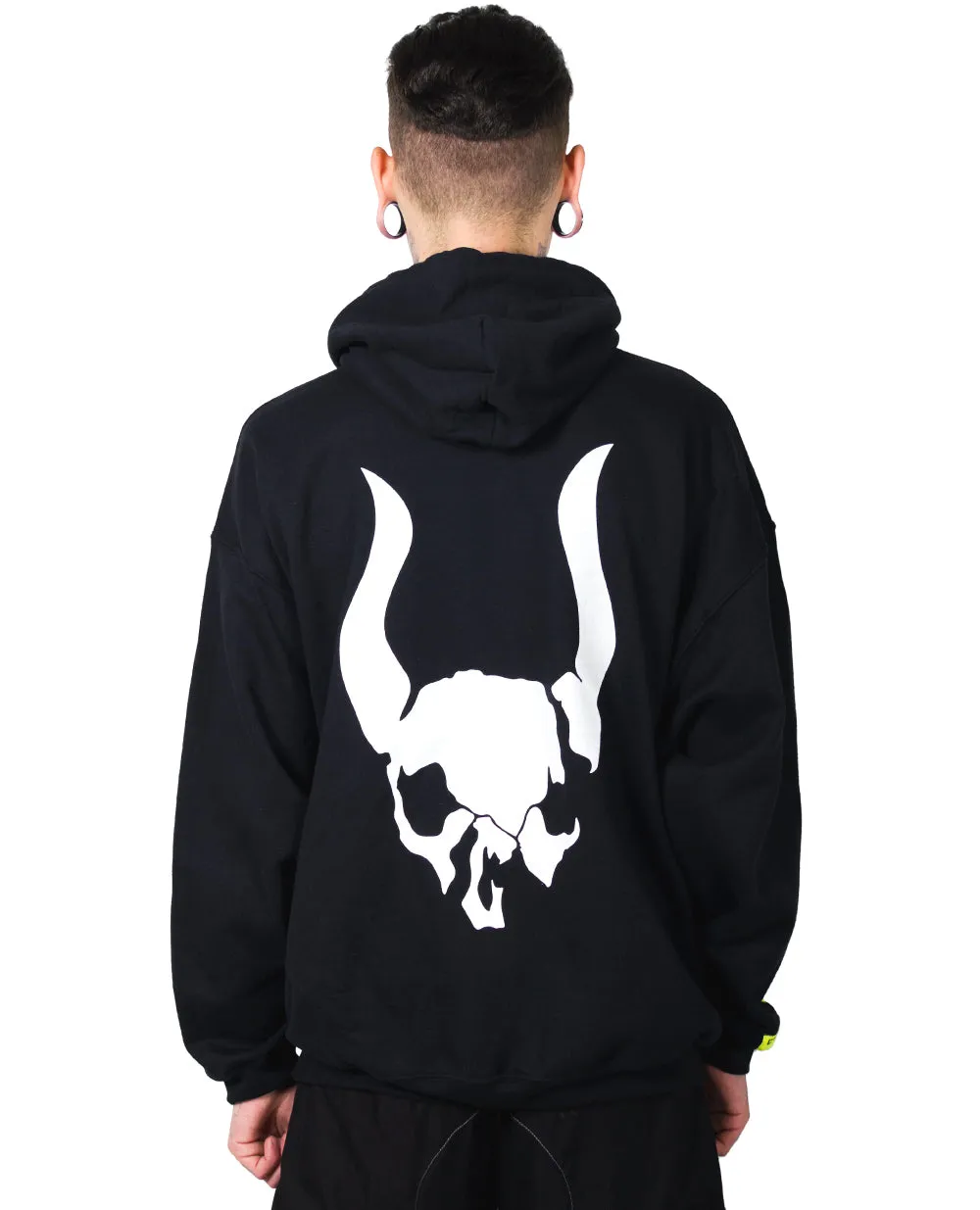 Oversize Skull Graphic Pullover Sweatshirt