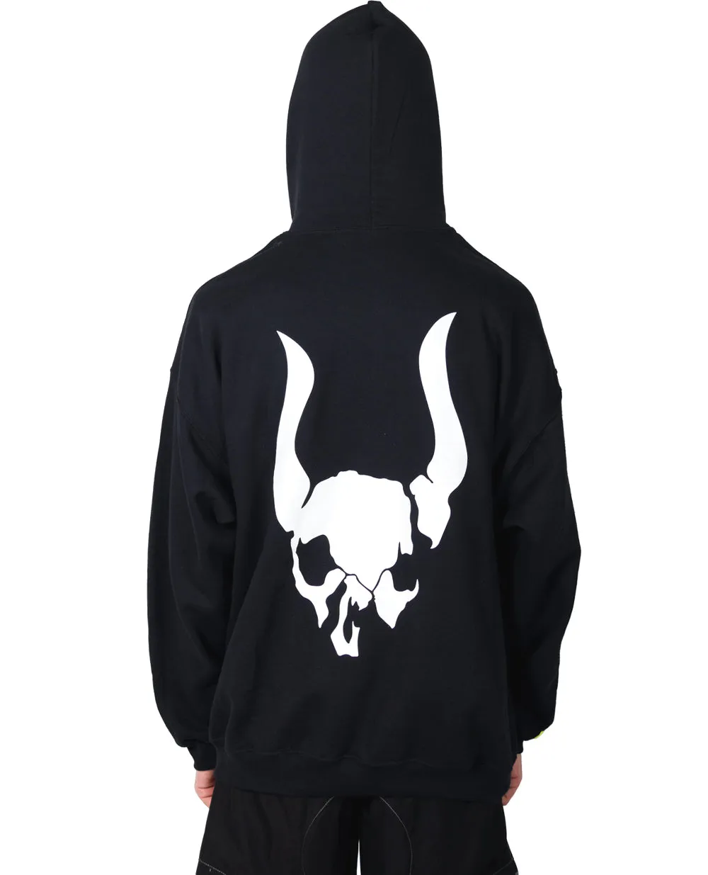 Oversize Skull Graphic Pullover Sweatshirt